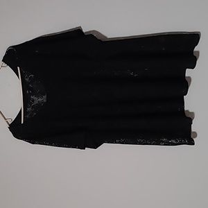 Black shear tunic, never worn